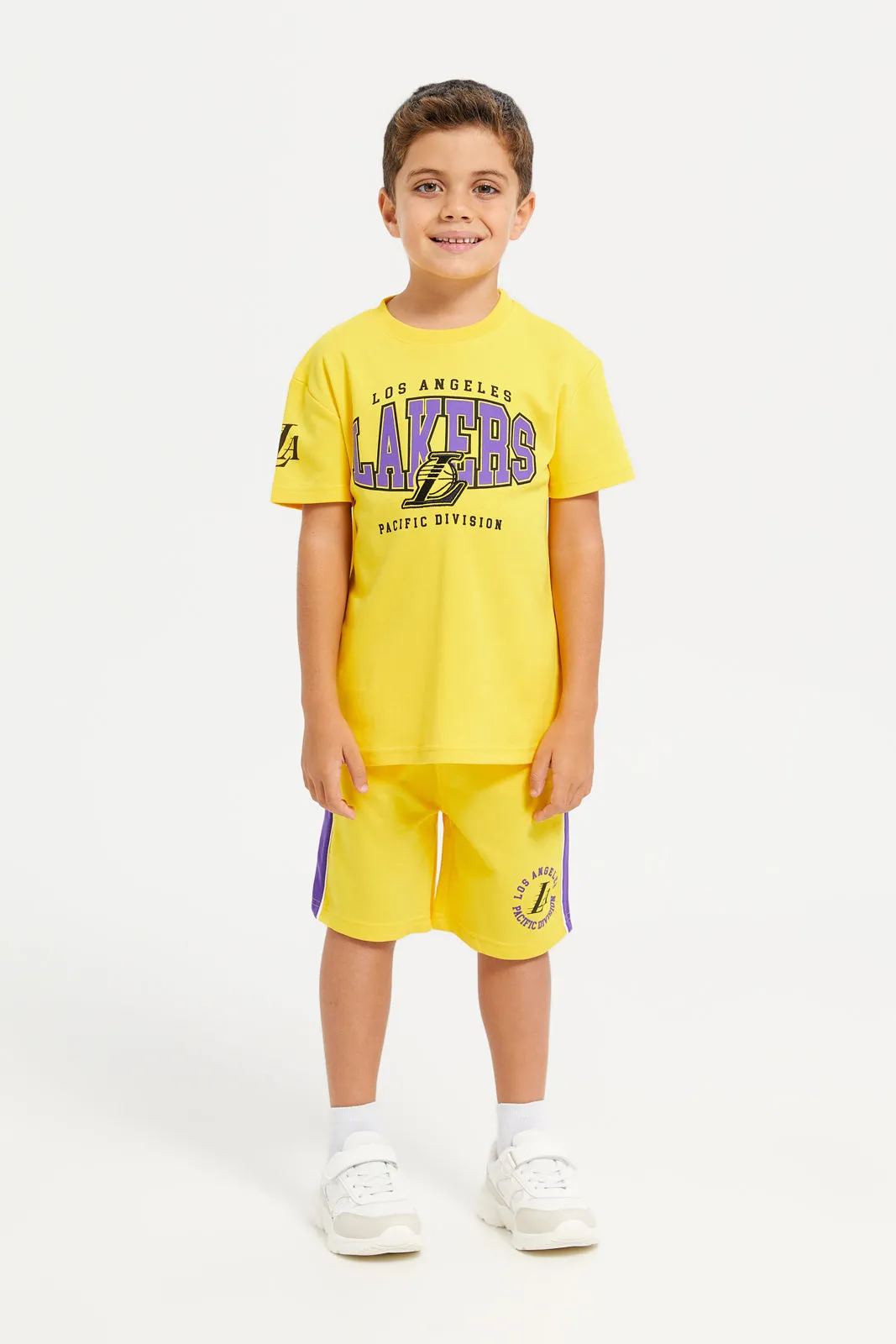 Boys Yellow Lakers Short