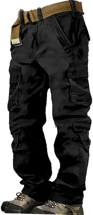 Cargo para and Winter High Street Leisure Loose Sports Running Solid Color Lace Up Cargo Pants Athletic Pants for