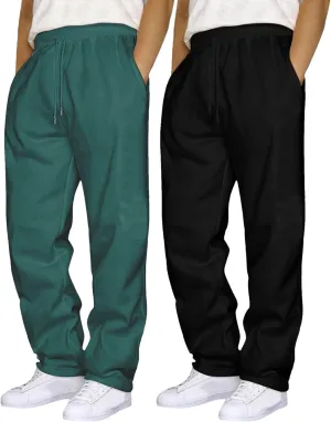 JiXiang Mens Sweatpants Casual Lounge Pants 3 Pack Sweatpants Loose Elastic Waist Drawstring Jogger Sport Baggy Sweat Pants