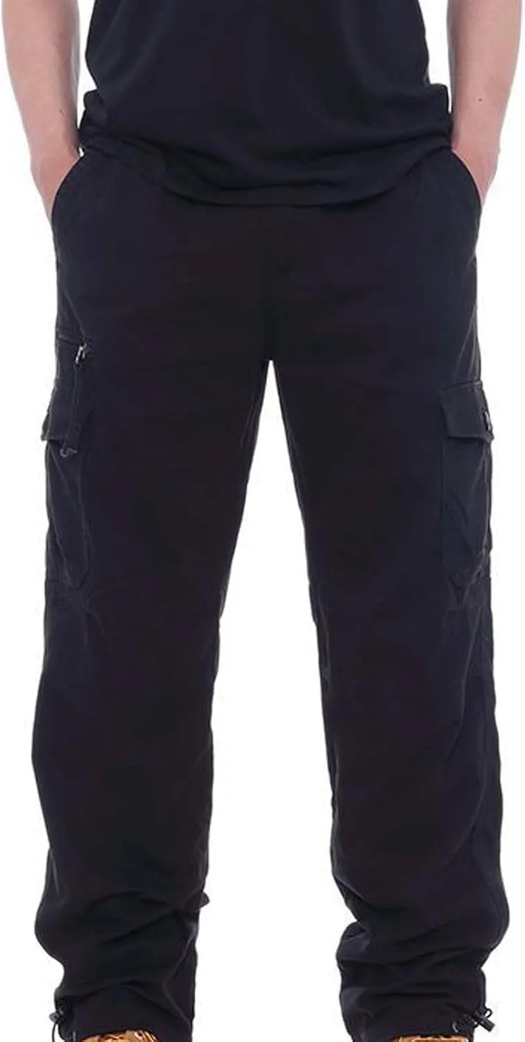 Loose fit Cargo Jeans for Men Compression Workout Gear Baggy Pants Relaxed fit Mountain Khaki Khaki Pants for Men