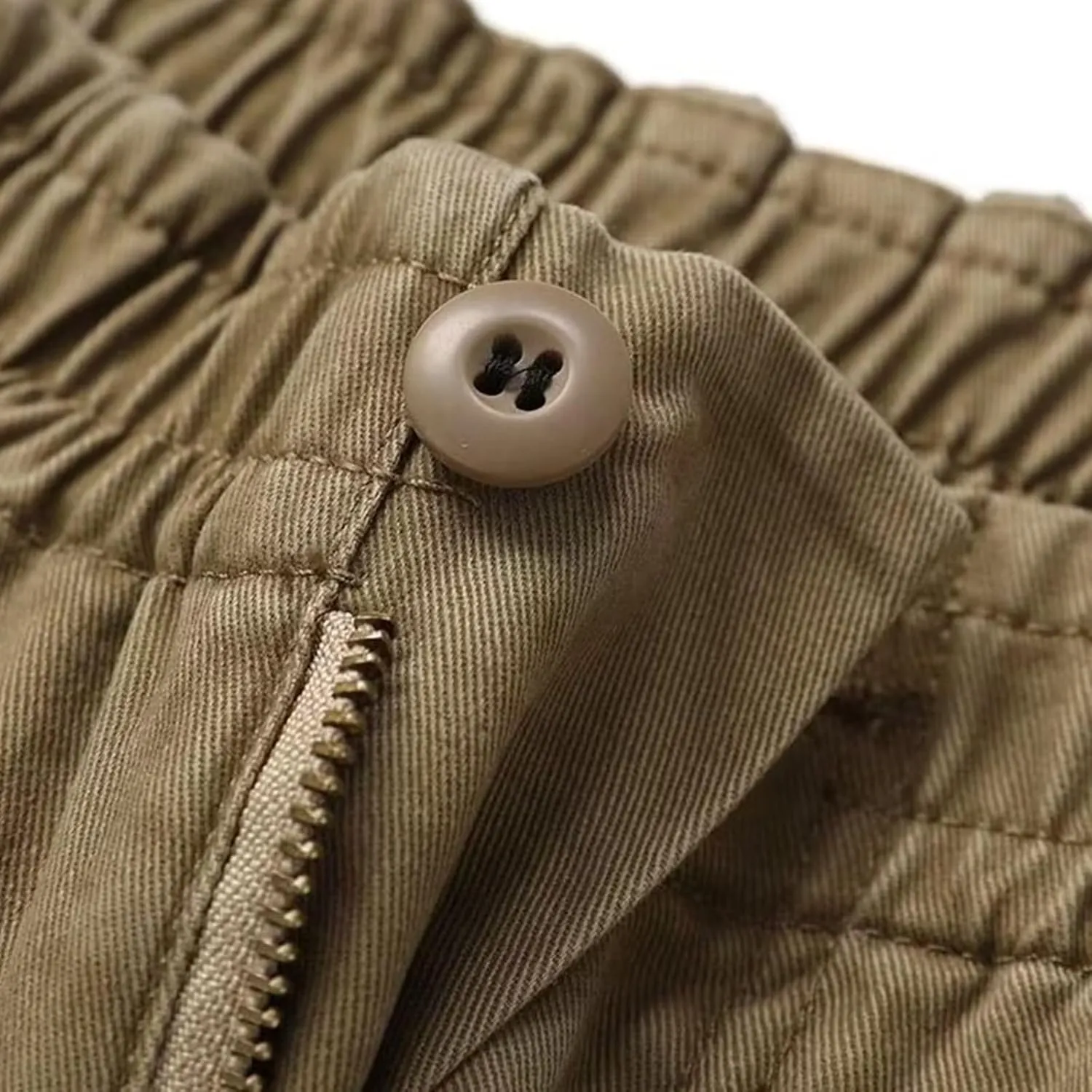 Men's Cargo Jogger Pants Slim Fit Tactical Pants with Zipper Pockets Casual Trousers Stretch Sweatpant Men's Cargo Work Pant