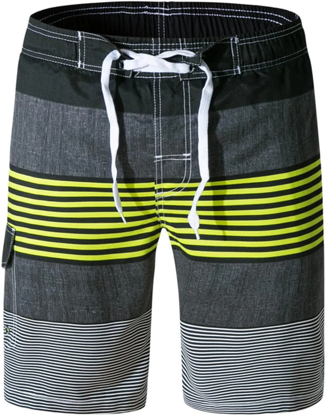 Mens Hawaiian Shorts Cotton Soft Fit Casual Shorts Fashion Beach Vacation Shorts Drawstring Elastic Waist Shorts