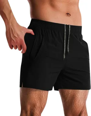 Mens Workout Athletic Shorts Inseam Quick Dry Running Shorts Lightweight Sports Gym Shorts with Pockets