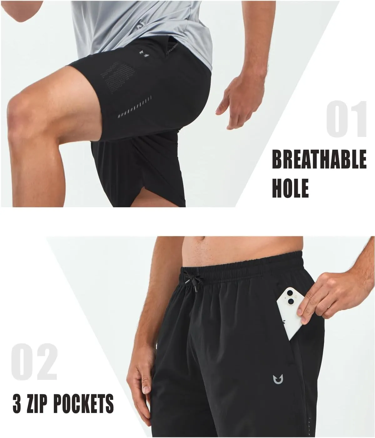 NORTHYARD Men's Gym Shorts 7 Inch Quick Dry Running Shorts Lightweight Athletic Workout Training Sports Shorts