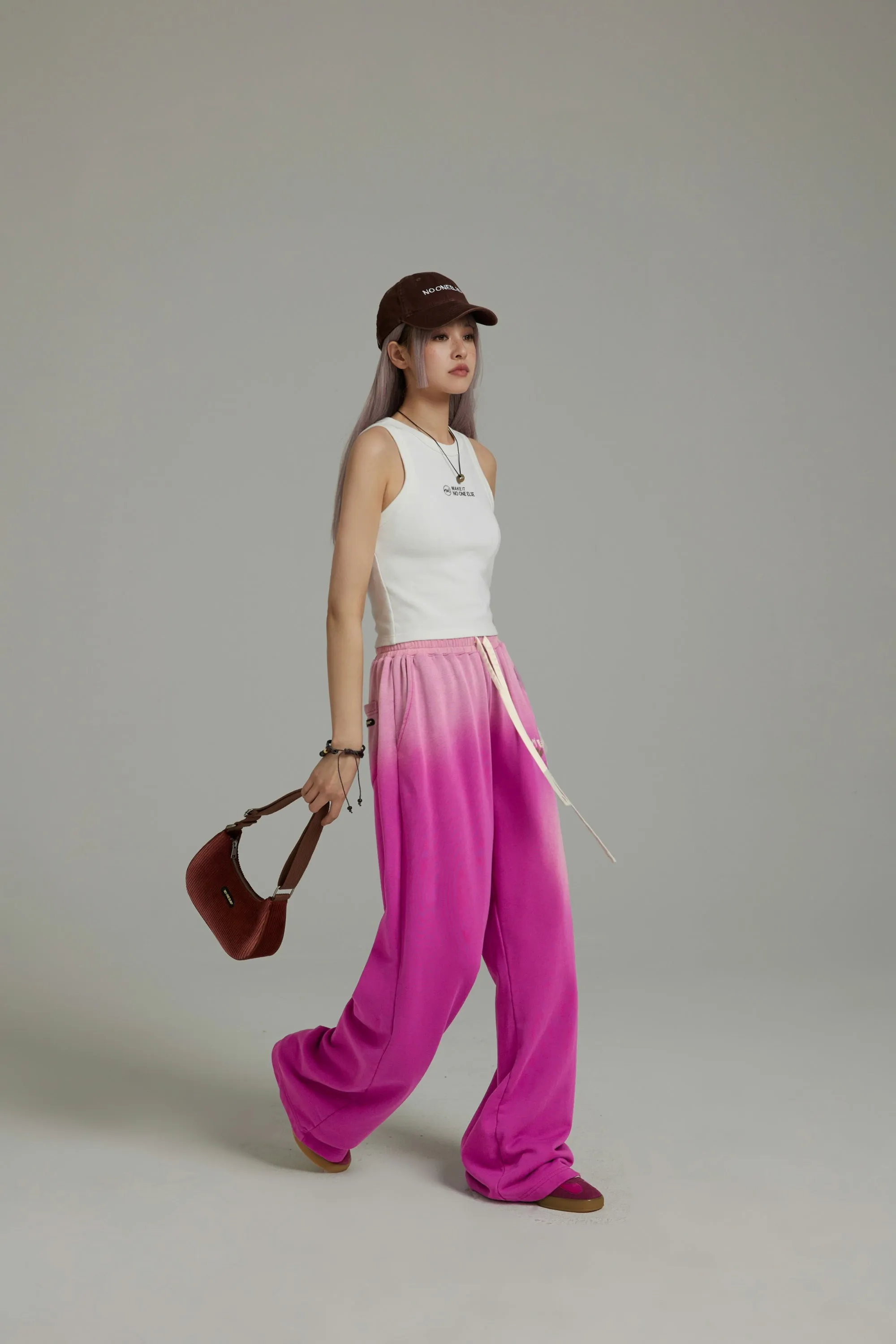 Vintage Gradient Wide Jogger Pants